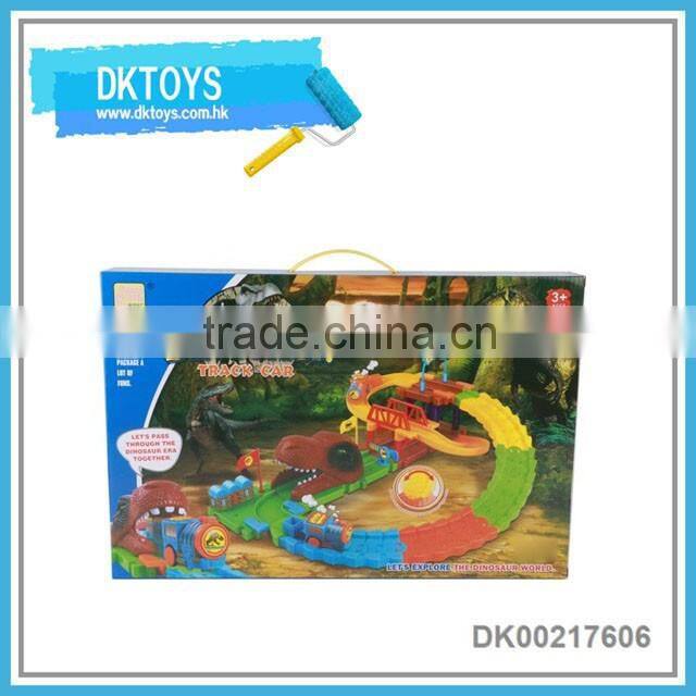 Dinosaur world b/o railway train block