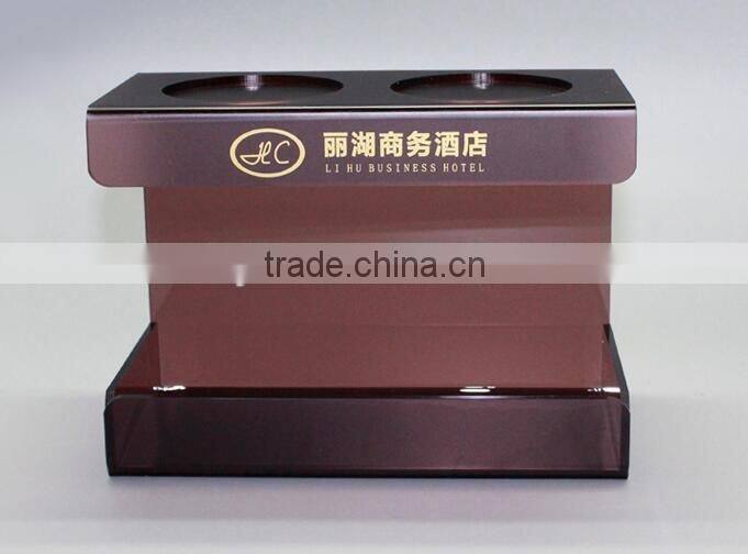 acrylic rest room display holder