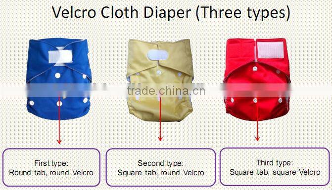 Wholesale Naughty baby Reusable Washable hook & loop Pocket baby Cloth Diaper nappy factory