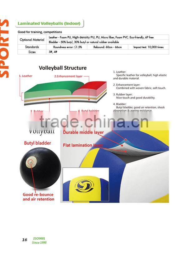 Zhensheng Hand sewn custom logo volleyball
