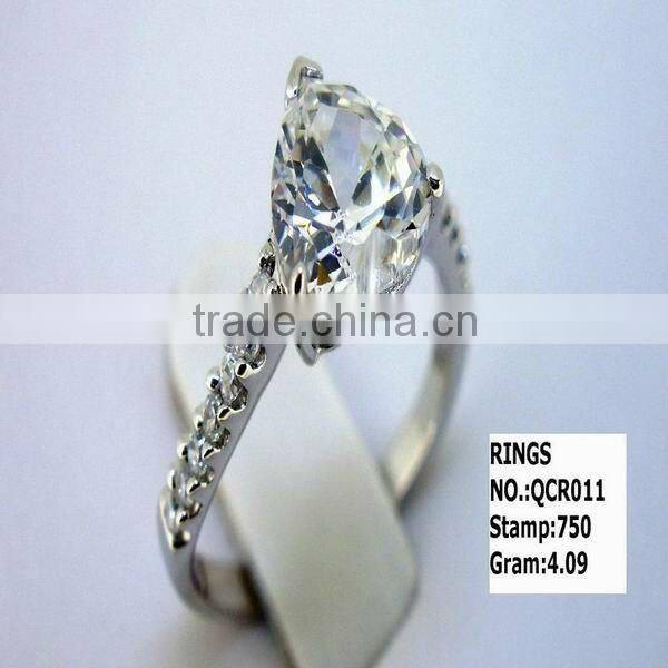 2013 elegant style 925 sterling silver ring with cheap price QCR010