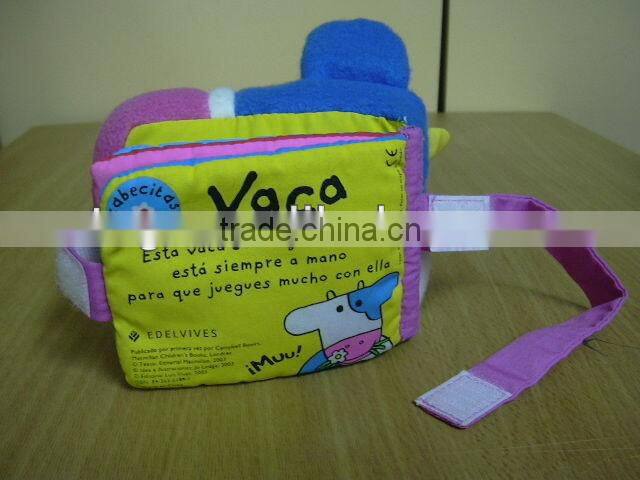Cow Shape Baby Education cloth Book