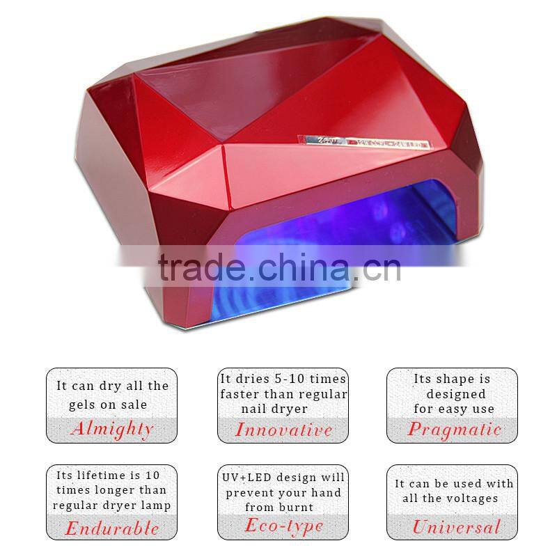 CCFL led UV nail lamp 36w Gel Curing Cure Lamp Timer Dryer Nail Polish Tools