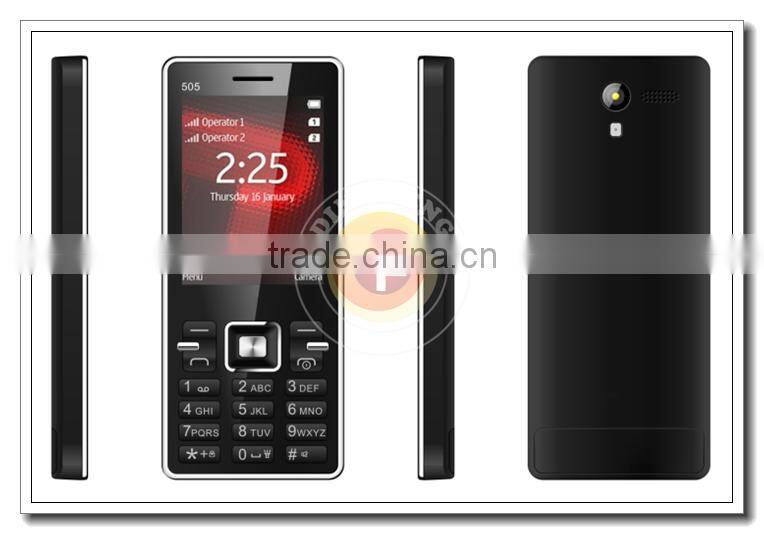 Best Selling 2.8INCH Dual SIM Card Quad Band GPRS GSM Camera Telefonos Celulares A505