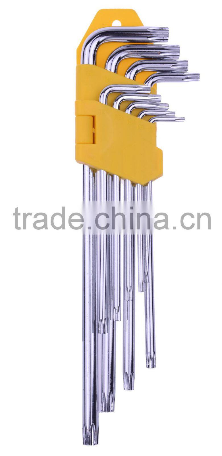 L Allen suit, 9 piece ball head hex socket wrench set ring spanner pattern hex wrench set