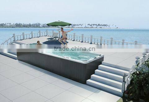 ROM4822 New design swimming pool spa with 4 pillows