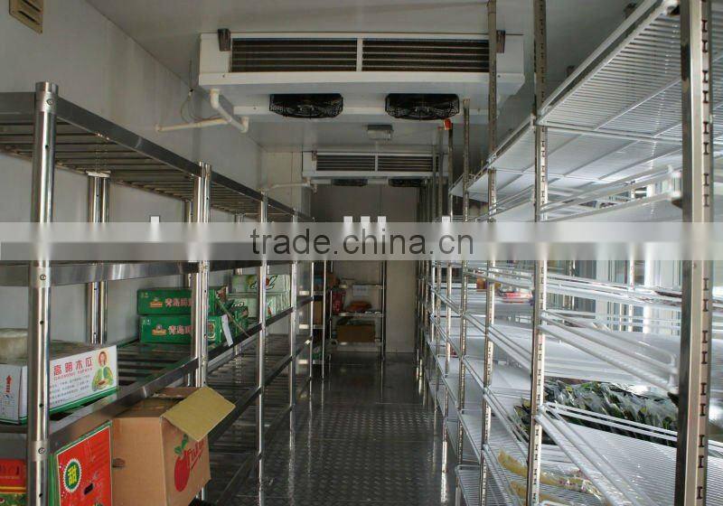 Supermarket glass door freezer (cold room)