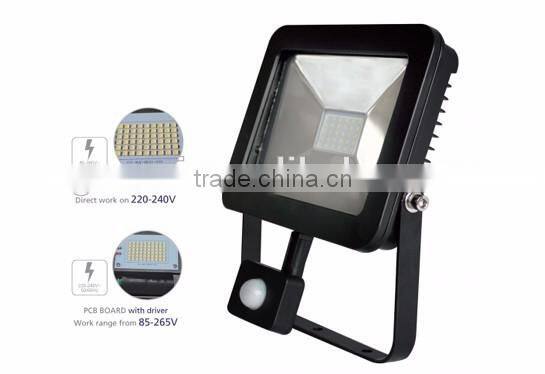 85-265V 10watt to 50watt outdoor motion sensor led flood light
