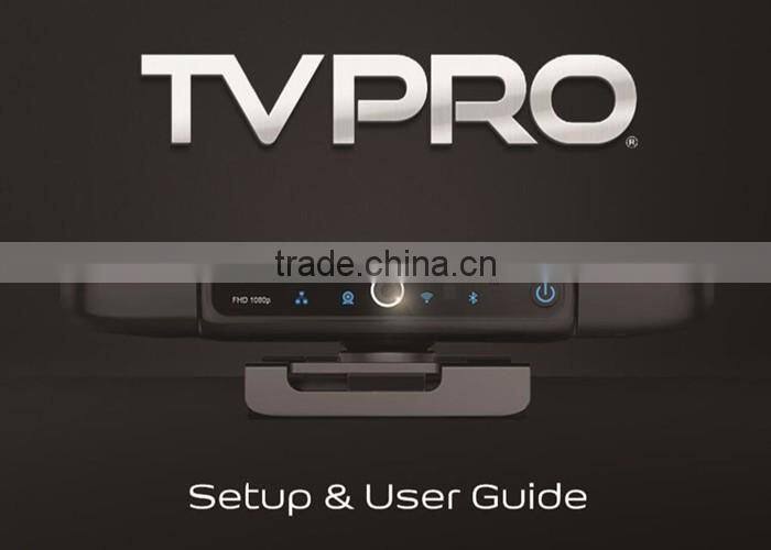 TVPRO HD5 4K Full 1080p HD Webcam A31S Quad Core Android TV Box 2G+8G Android 4.4 Bluetooth WIFI DLNA Smart TV Box