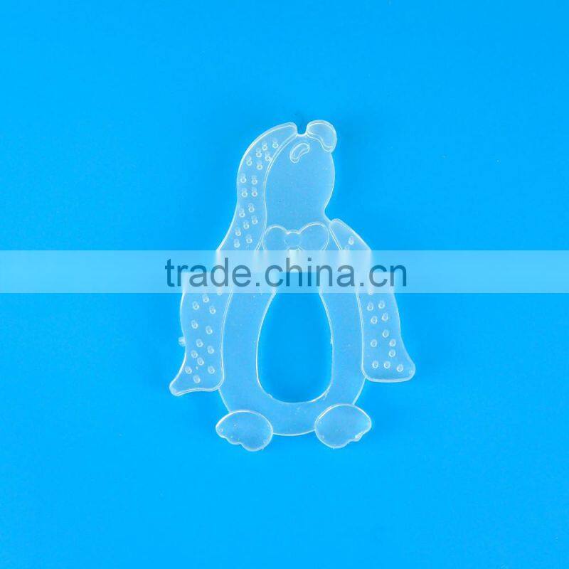 Transparent Animal designed baby teether silicone teether