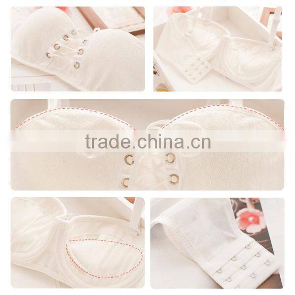 Underwear Padded Push Up Bra Set, Princess straps belt, lace bra and panty set for women
