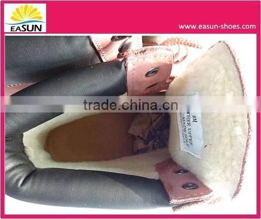 Fashion Goodyear welt women safety shoes with sheepskin lining