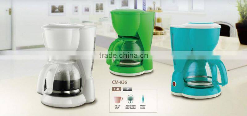 10cups drip coffee maker colored coffee maker instant coffee maker
