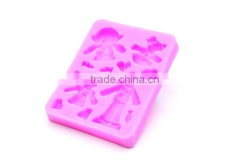 Silicone baby clothes fondant mold