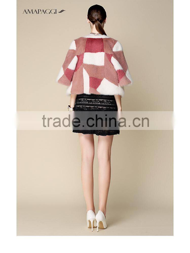 wholesale Factory manufacture classic mink fur jackets for womem
