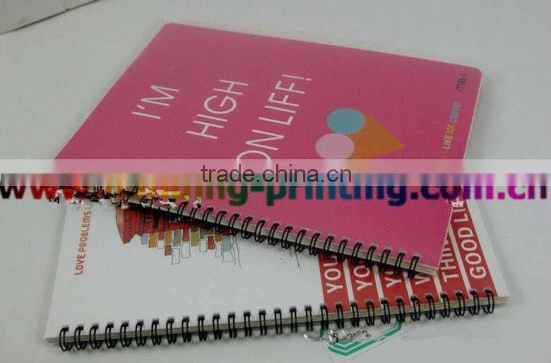 Small Four Lined Grid Paper Spiral Notebook Printing