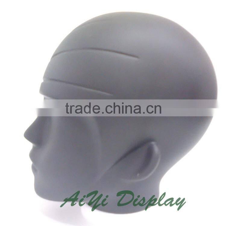 fashion store window display female glossy grey sculpted hair mannequin