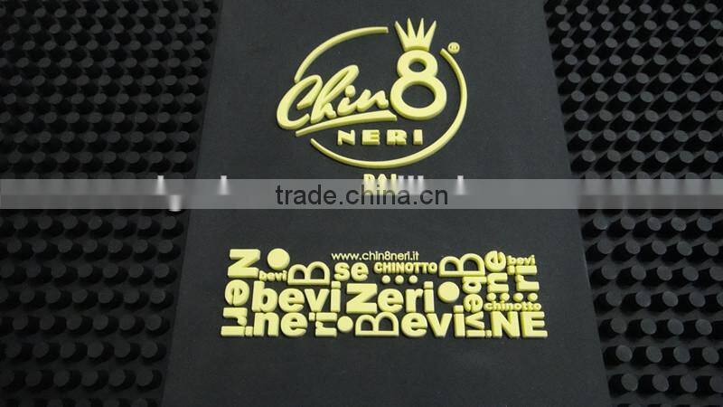 Eco-friendly Custom Pvc Soft Beer Printed Bar Mat