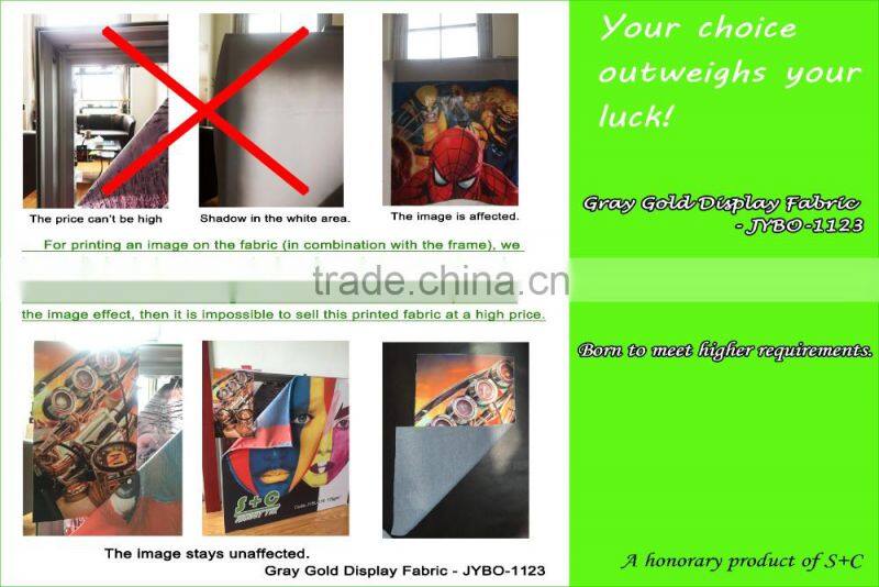 knitted digital printing polyester block out dispaly fabric