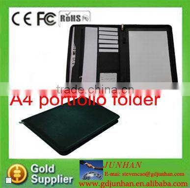 soft leather personnel file folders / a5 size leather conference folder / customized conference folders
