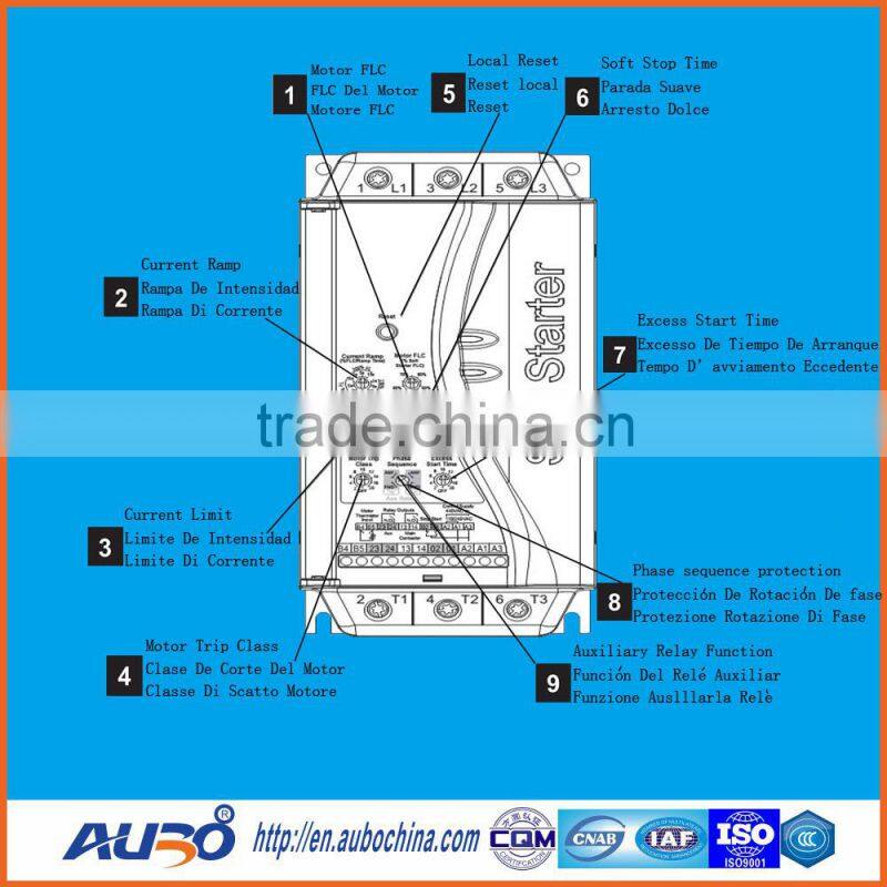 110KW for power steering pump & ac servo motor Soft Starter