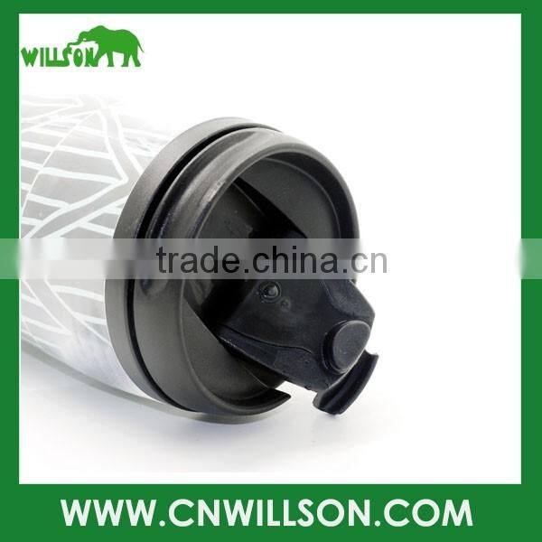 14 ounce coffee collector tumbler, thermal coffee travel mug,400ml double wall tumbler