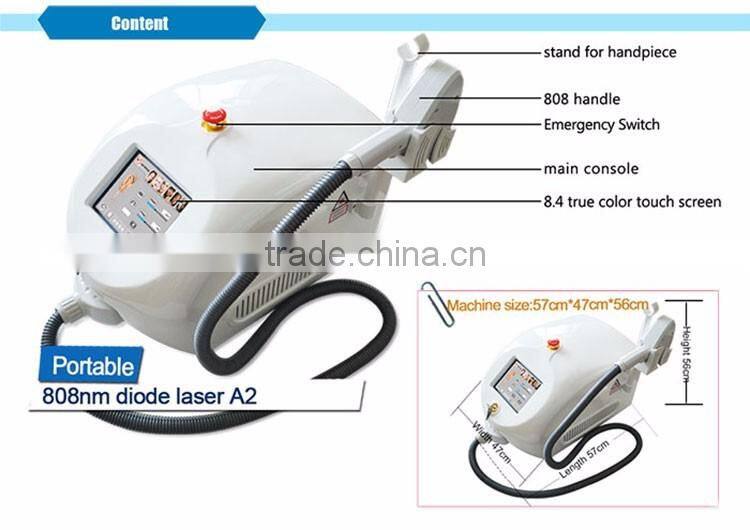 TEC condenser portable 808nm diode laser home electrolysis hair removal
