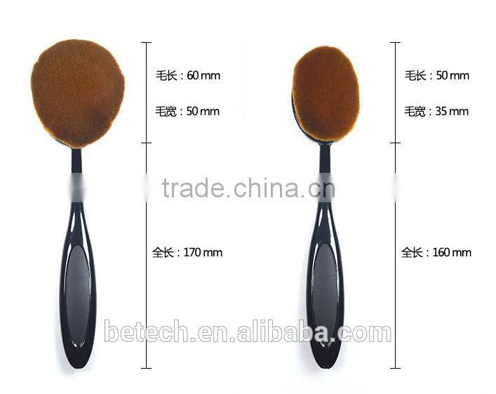 Newest 10PCs/Set Toothbrush Eyebrow Eyeliner Lip Oval makeup brush