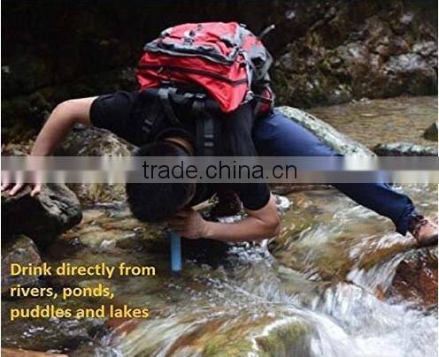 Wholesale supplier high quality outdoor first aid survival emergency survival kit with camping water filter straw