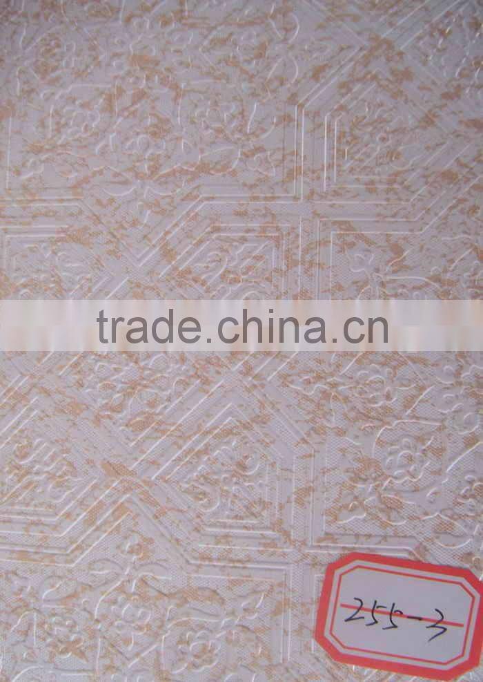 the mordern ceiling decoration choice pvc laminated gypsum board with colorful pattern