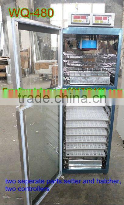 Promotion price CE approved WQ-480 used chicken egg incubator for sale