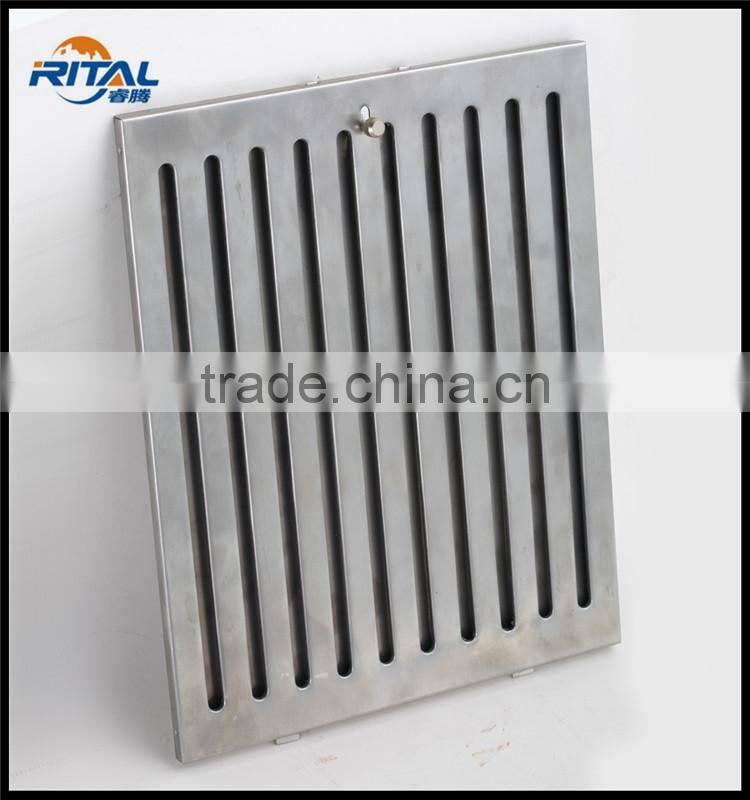 kitchen range hood stainless steel baffle grease filter