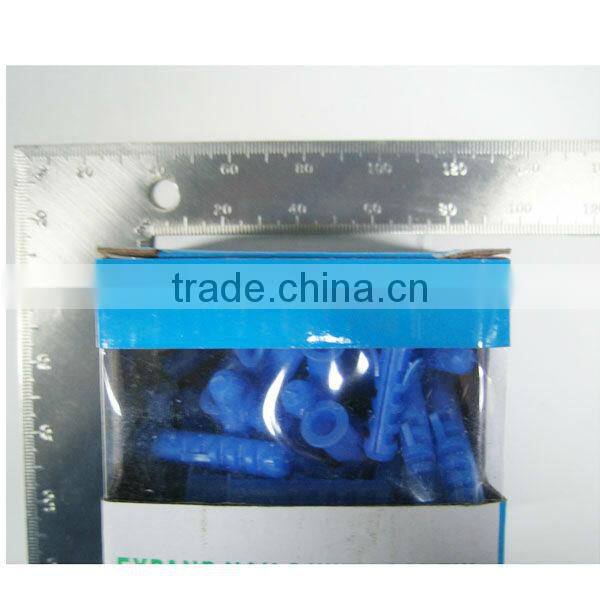 8mm good quality Plastic Wall Plug in color box