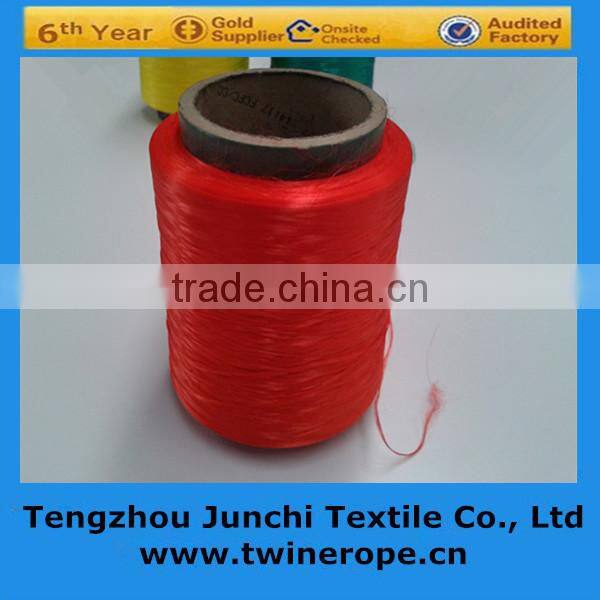 High strength tape-colored pp filament yarn