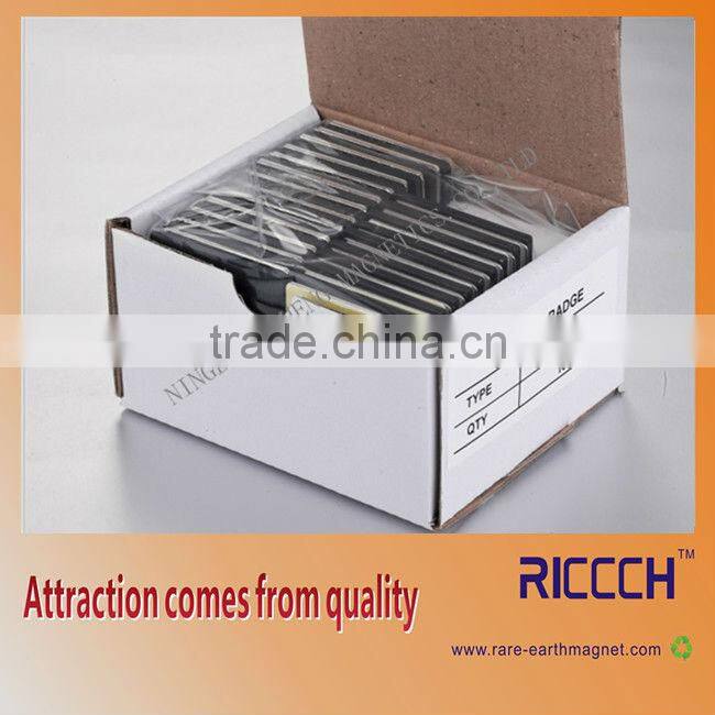 plastic magnetic name badge holder