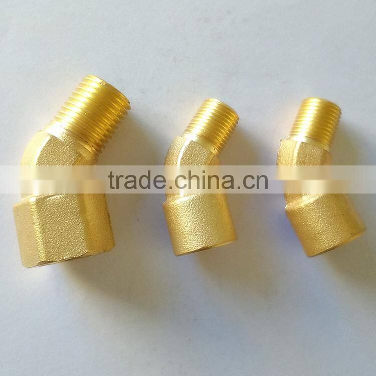 45 elbow,brass fitting ,brass connector ,male and female thread ,high quality brass fitting