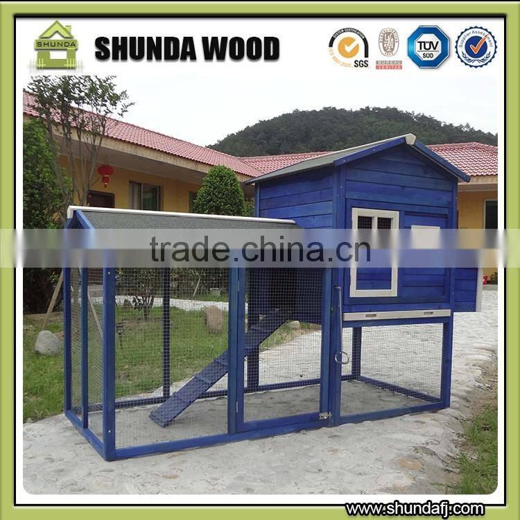 SDC012 Wood Chicken Coop Wire folding Egg Layer Poultry Backyard Cage