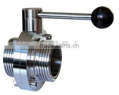 ISO Certified Factory Direct Sale Stainless Steel Sanitary Butterfly Valves