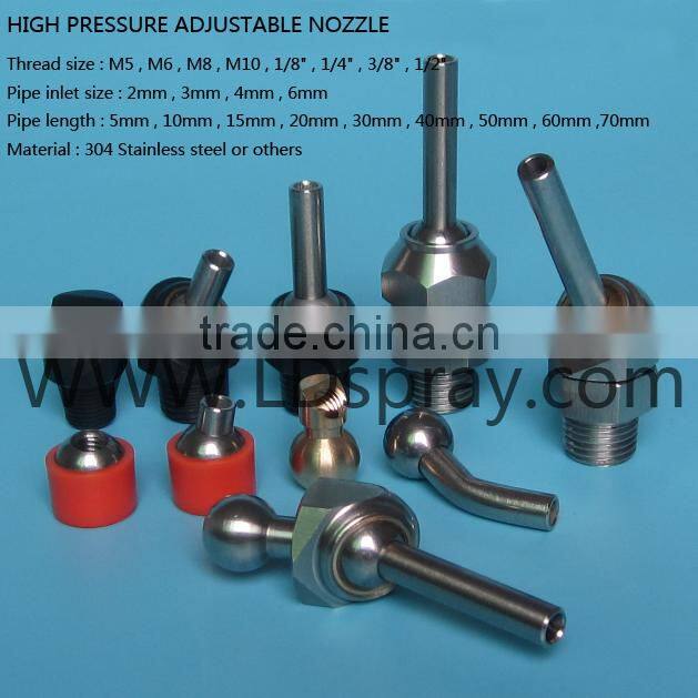 JTSN/JTSP/JTSM high pressure adjustable universal coolant cooling nozzle