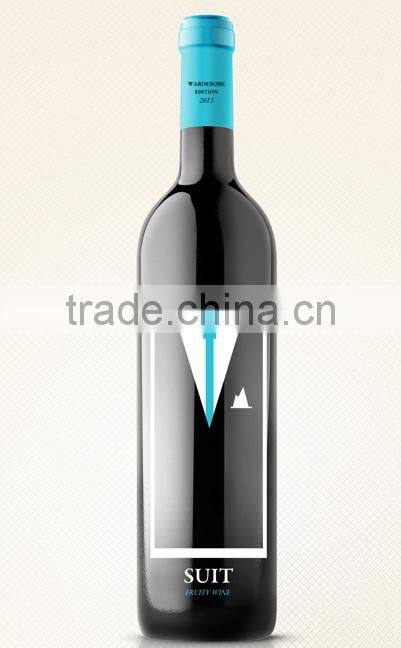 500ML/700ML High-quality Circular Frosting glass wine bottle with cap