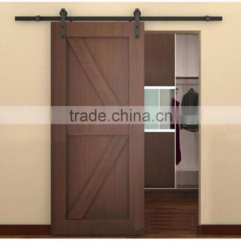 6.6 FT Modern America Style Steel Sliding Barn Wood Door Closet Hardware Track