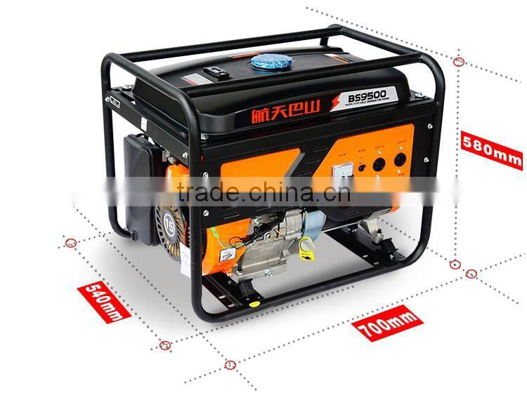BSGE9500 Knife model Single Cylinder Air Cooled 7000W Gasoline Generator with Good Quality and Inexpensive Price