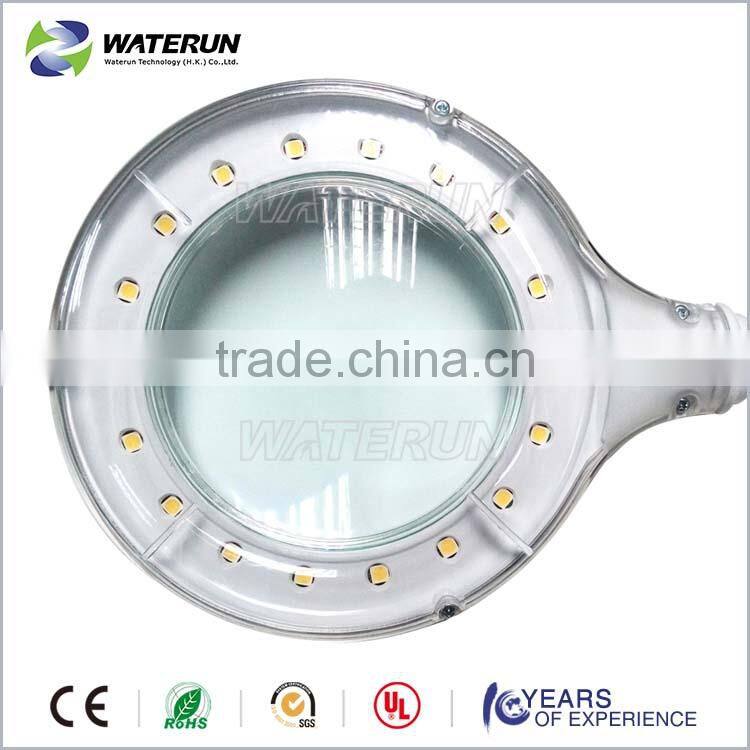 Flexible arm desktop 4" magnifying glass lamp with LED