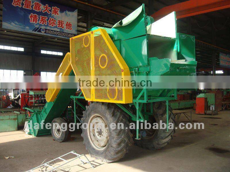 Mount on tractor wheat combine harvester