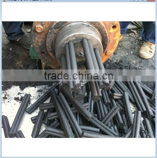screw extruding hollow wood charcoal briquette machine
