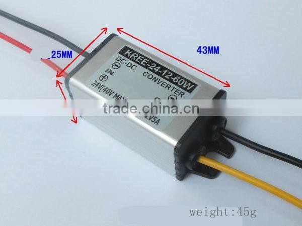 24V turn 12V5A monitor power DC-DC buck converter module 12V2A3A4A Car Power Transformer