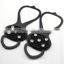 Rubber sole reusable anti slip ice snow shoe grips