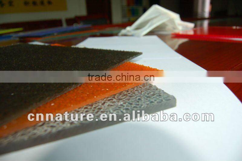 Bayer raw material colour polycarbonate embossed sheet