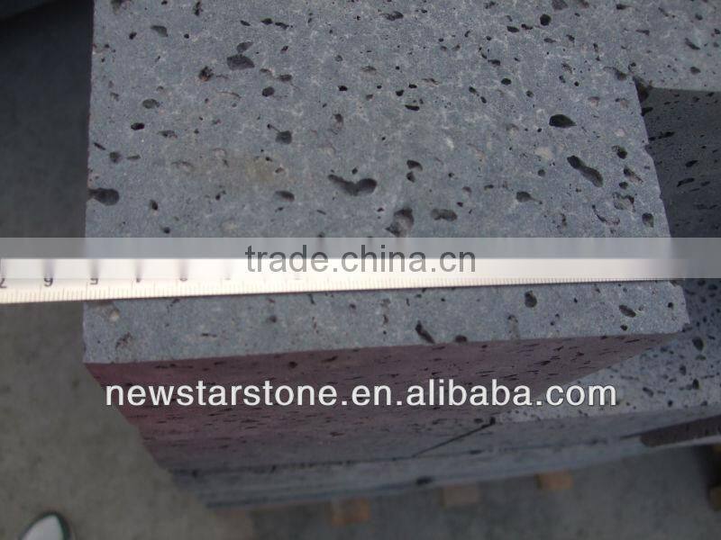 Big hole andesite stone