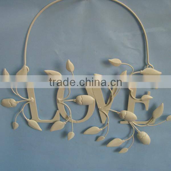 2014 cream white hanging antique Iron Wall Decor